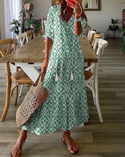 Dianna™ | Boho Kjole med Maven Dækket - Olsen Official