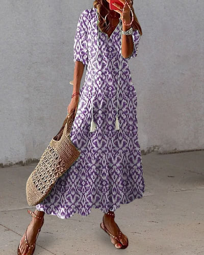 Dianna™ | Boho Kjole med Maven Dækket - Olsen Official
