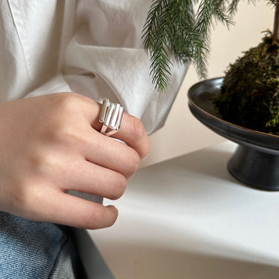 Justerbar Firkantet Trinring