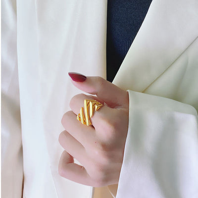 Lagdelte Twill-Ring