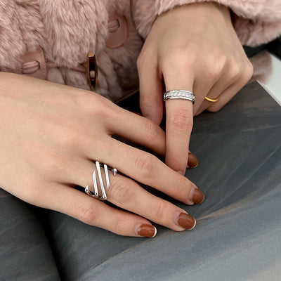 Lagdelte Twill-Ring