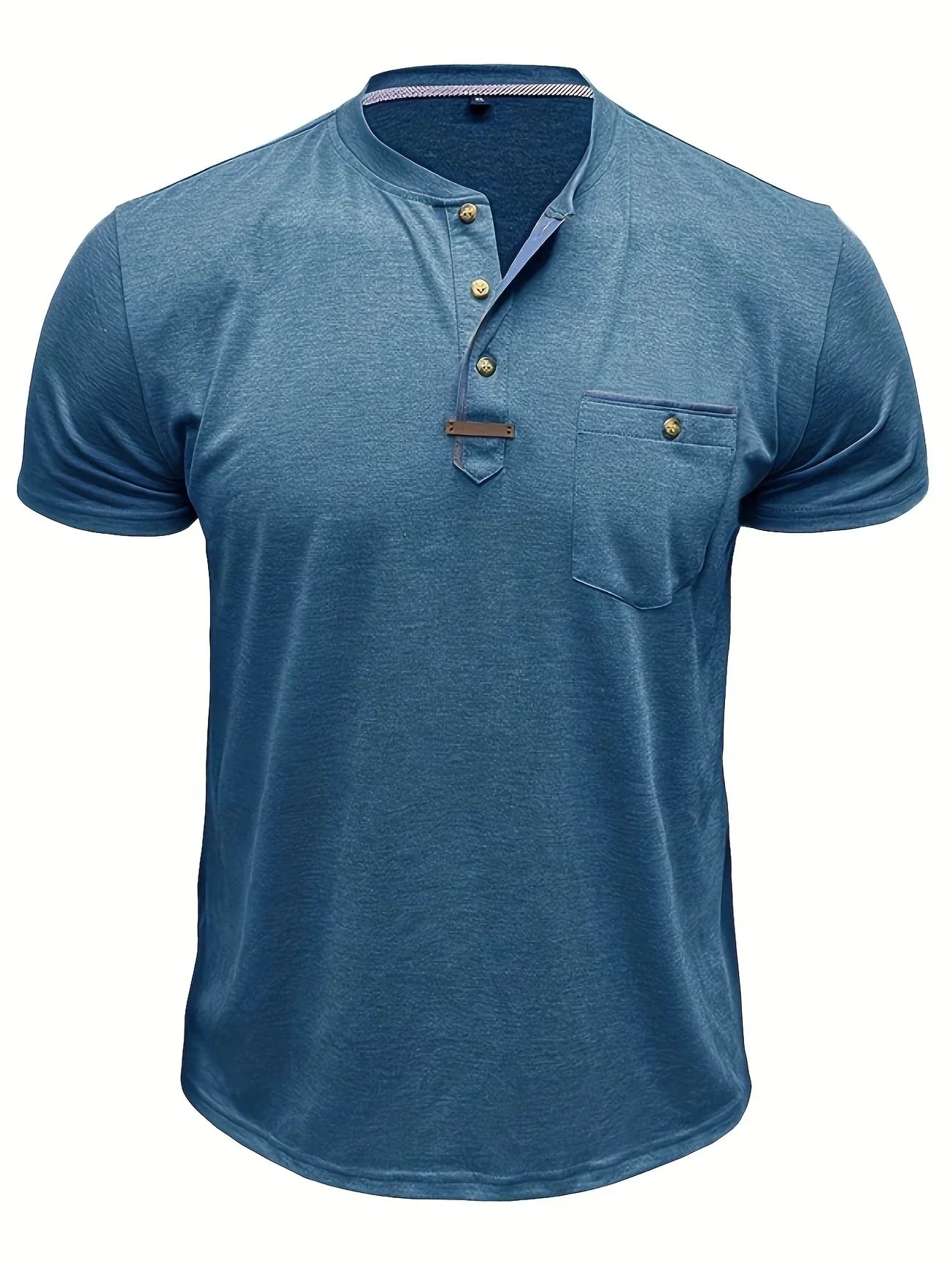 Saxon - Elegant Rund Hals T-shirt Med Lomme