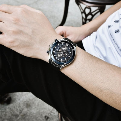 Kvarts Multifunktionel Sport Chronograph Ur