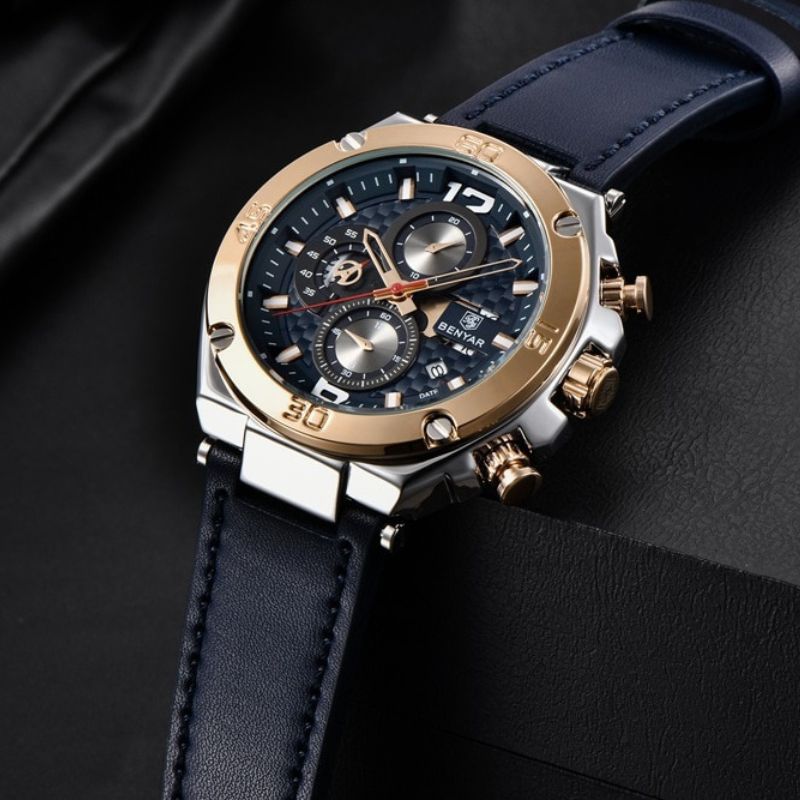 Kvarts Multifunktionel Sport Chronograph Ur