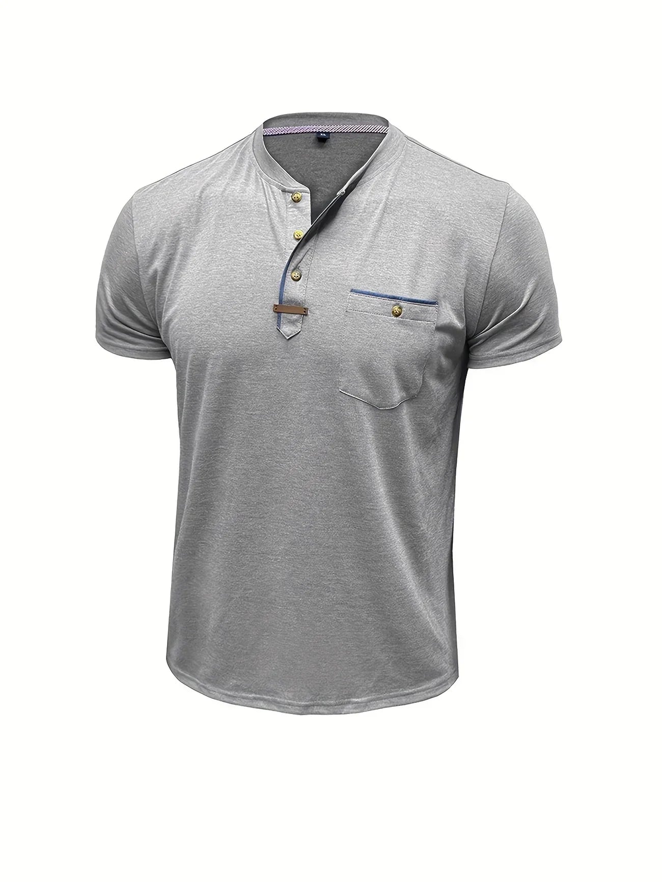 Saxon - Elegant Rund Hals T-shirt Med Lomme