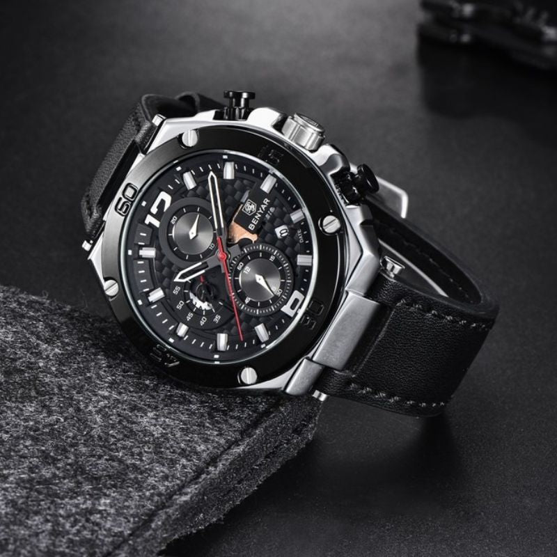 Kvarts Multifunktionel Sport Chronograph Ur