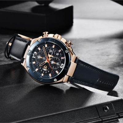 Kvarts Multifunktionel Sport Chronograph Ur