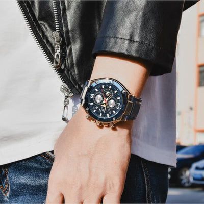 Kvarts Multifunktionel Sport Chronograph Ur