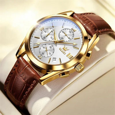 Kvarts Luminøs Chronograf Ur
