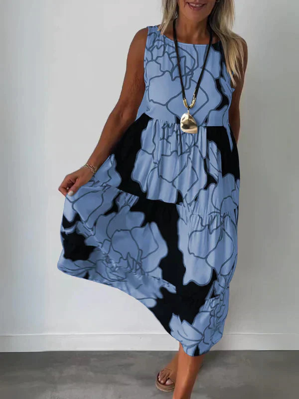 Kathleen™ | Off-Shoulder Kjole med Print