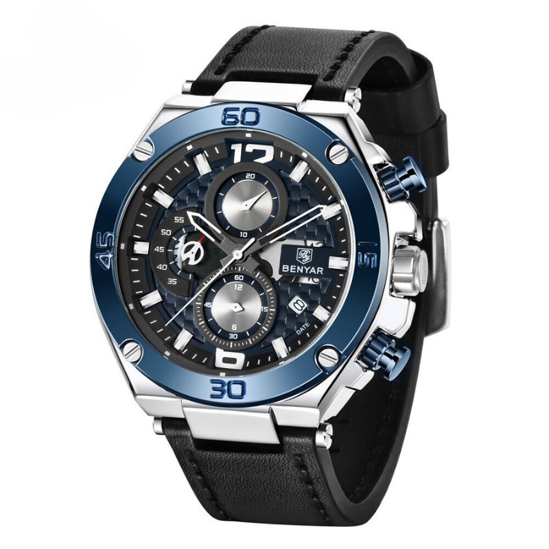 Kvarts Multifunktionel Sport Chronograph Ur