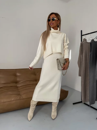 Sæt kjole sweater Rosea