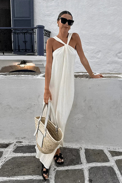 Maxikjole Rosea Solkysset Serenity