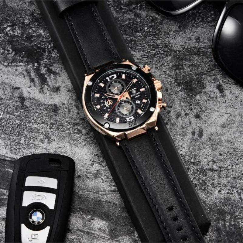 Kvarts Multifunktionel Sport Chronograph Ur