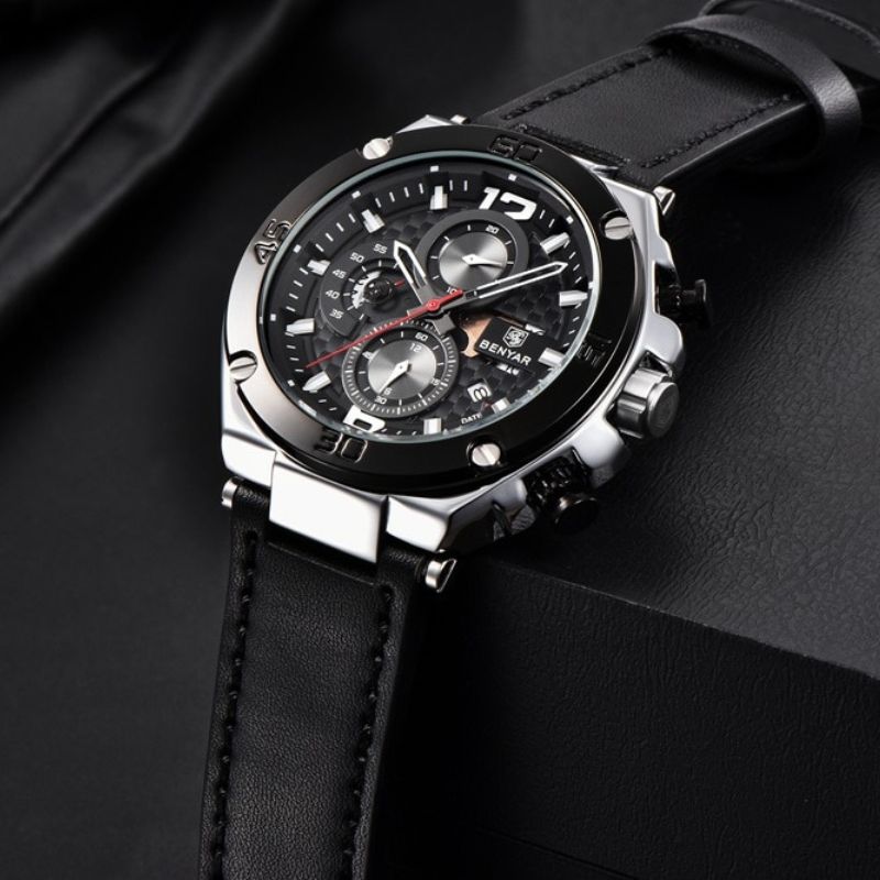 Kvarts Multifunktionel Sport Chronograph Ur