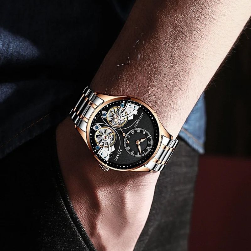 Dobbelt Tourbillon Luminous Mekanisk Ur