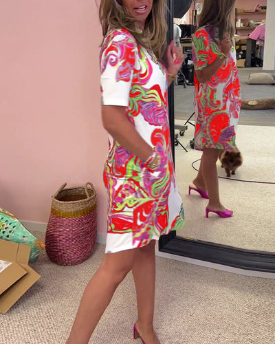 Nuvola™ | Elegant kjole med tryk