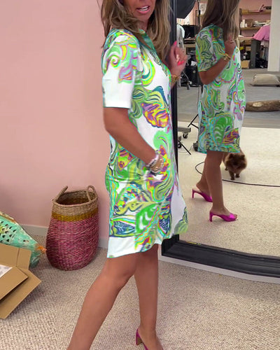 Nuvola™ | Elegant kjole med tryk