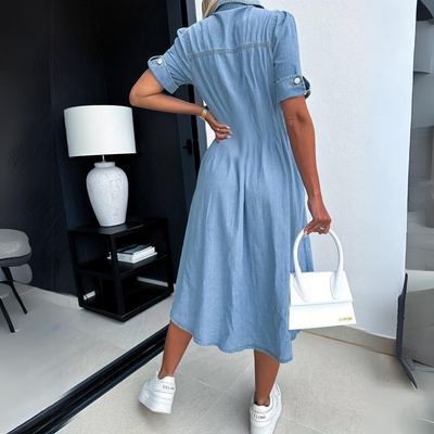 Alissa™ | Trendy Denim Kjole - Olsen Official
