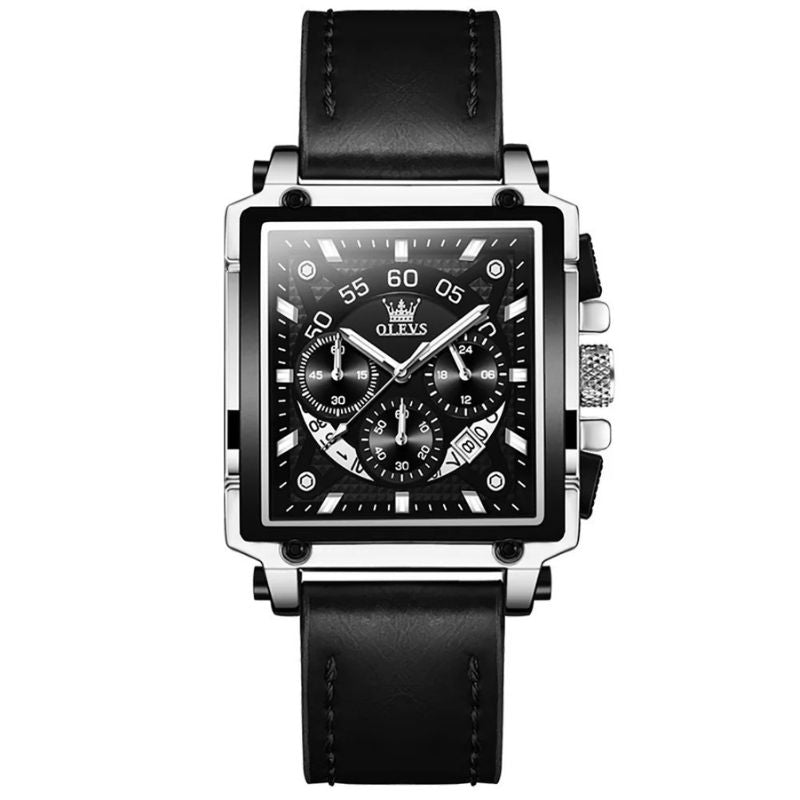 Mode Kvadrat Ur Chronograph