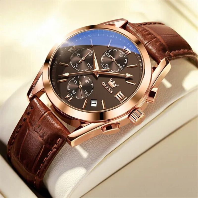 Kvarts Luminøs Chronograf Ur