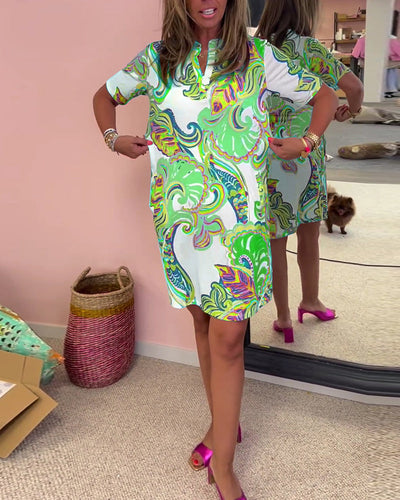 Nuvola™ | Elegant kjole med tryk