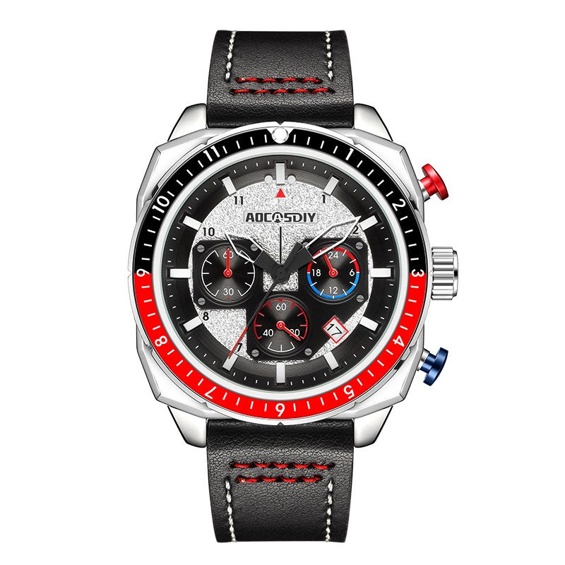 Luksus Chronograph Sport Quartz Ur