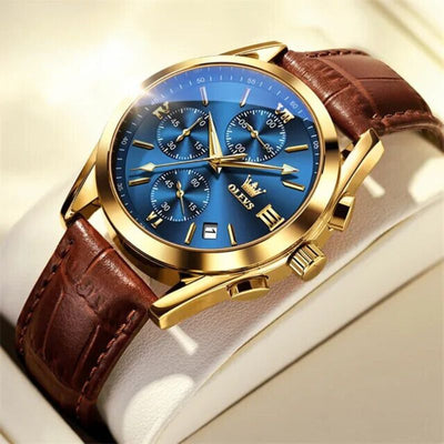 Kvarts Luminøs Chronograf Ur