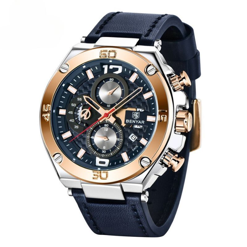 Kvarts Multifunktionel Sport Chronograph Ur