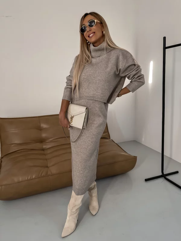 Sæt kjole sweater Rosea