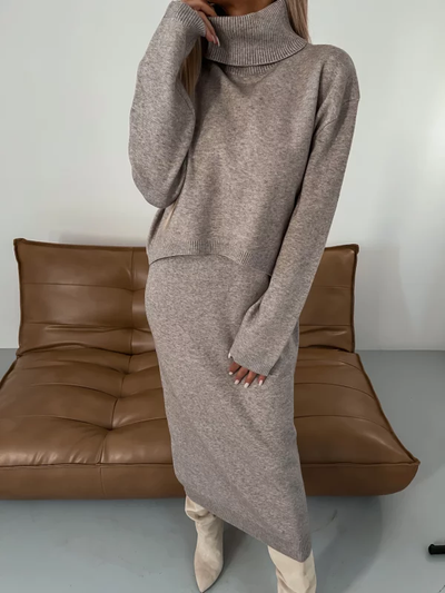 Sæt kjole sweater Rosea