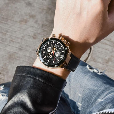Kvarts Multifunktionel Sport Chronograph Ur