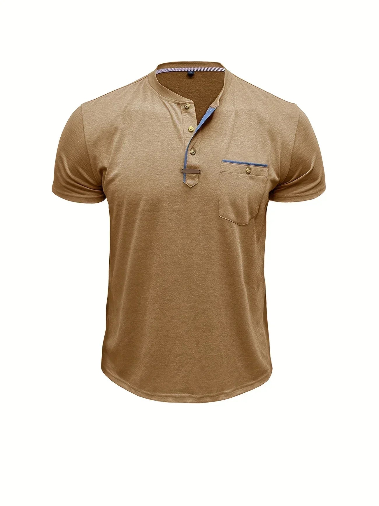 Saxon - Elegant Rund Hals T-shirt Med Lomme