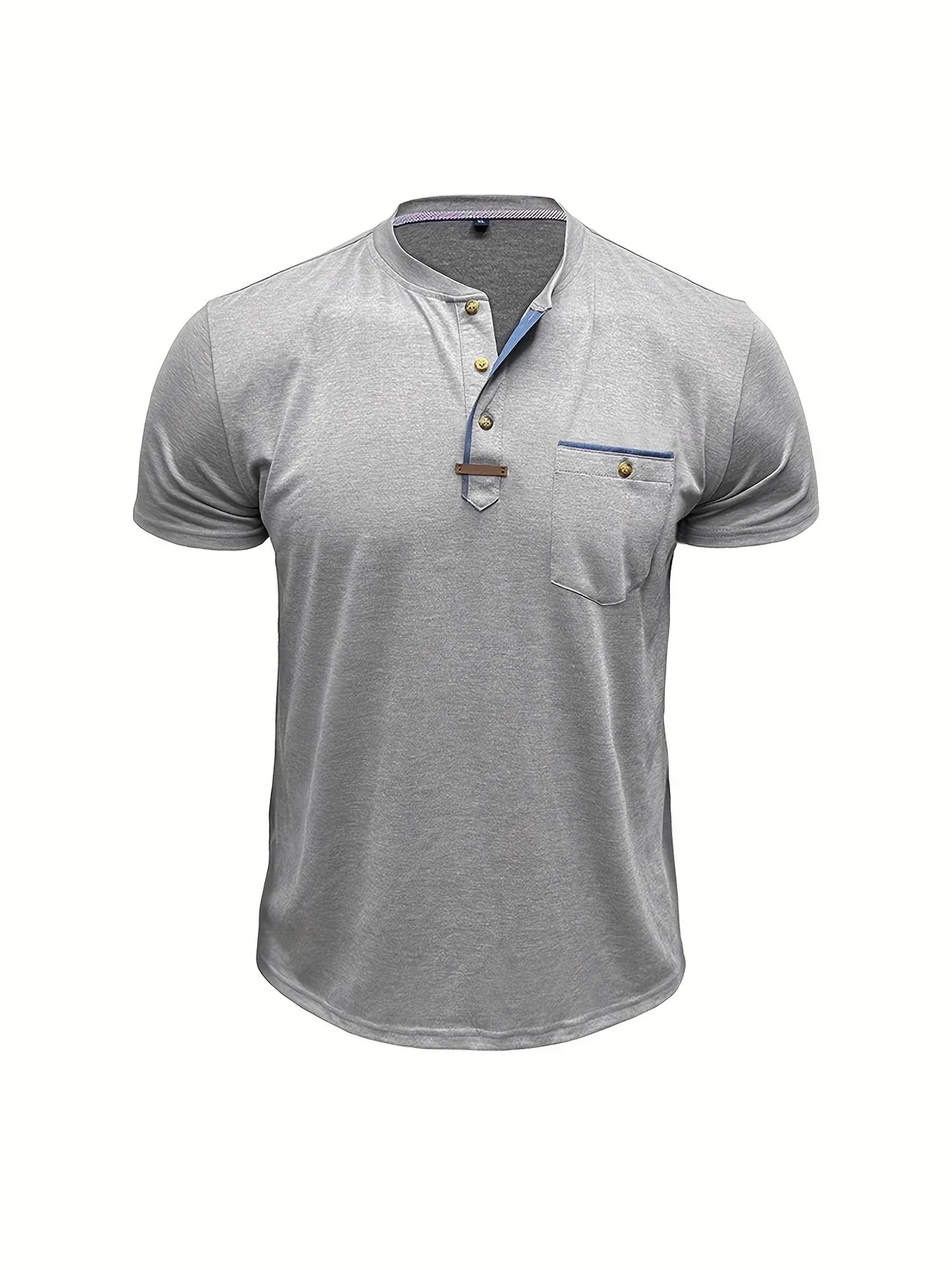 Saxon - Elegant Rund Hals T-shirt Med Lomme