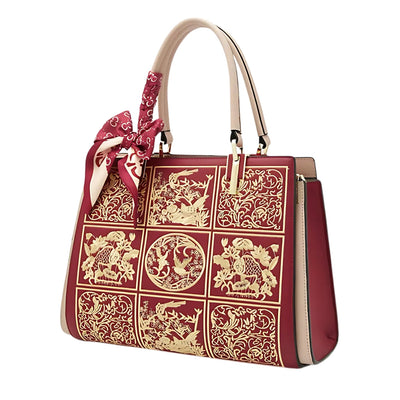 sylvia™ – unik crossbody med broderi og sløjfedetalje