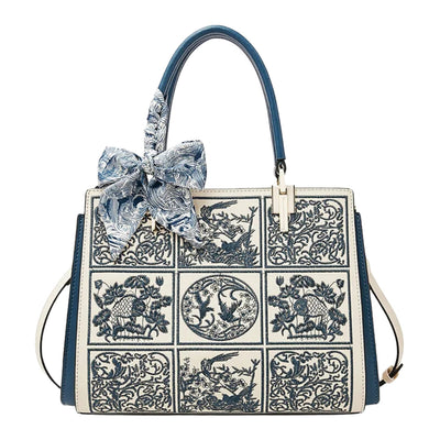sylvia™ – unik crossbody med broderi og sløjfedetalje