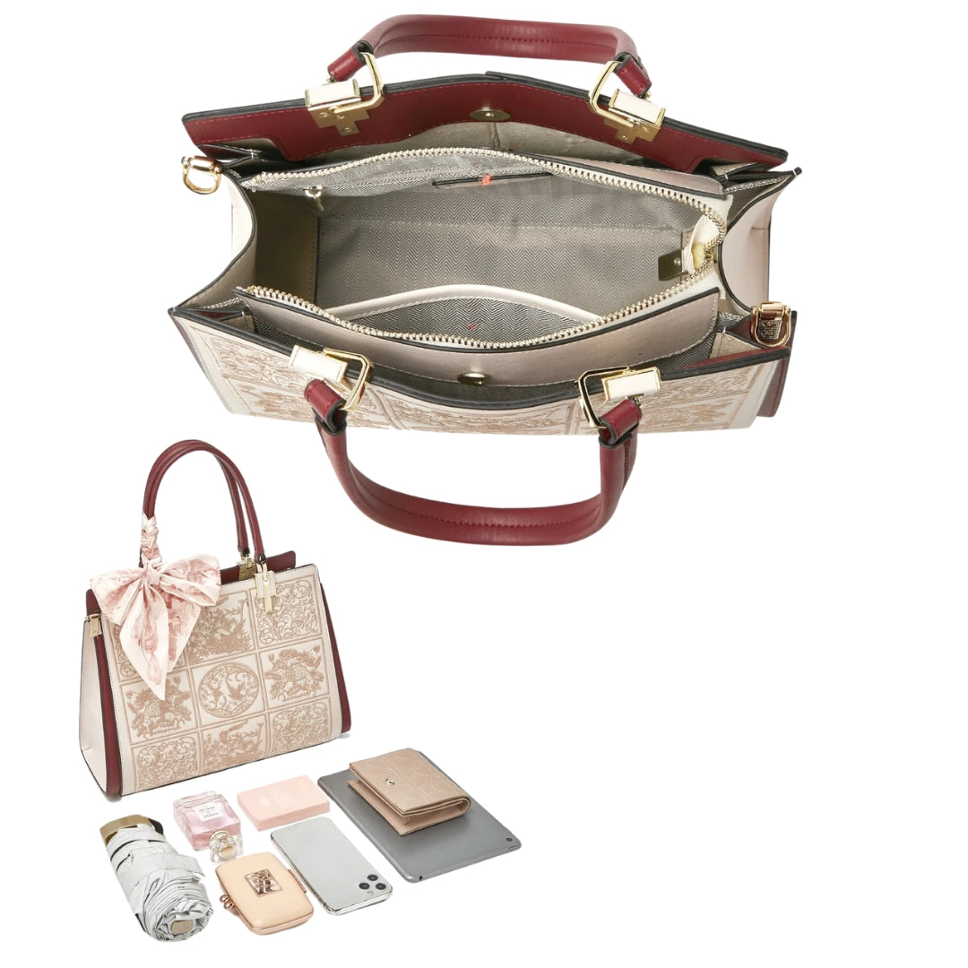sylvia™ – unik crossbody med broderi og sløjfedetalje