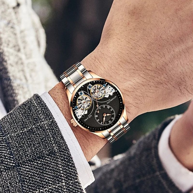 Dobbelt Tourbillon Luminous Mekanisk Ur