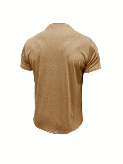 Saxon - Elegant Rund Hals T-shirt Med Lomme
