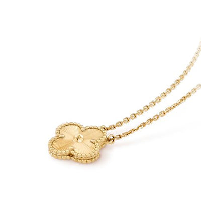 KLEEBLATT HALSKETTE | GULD