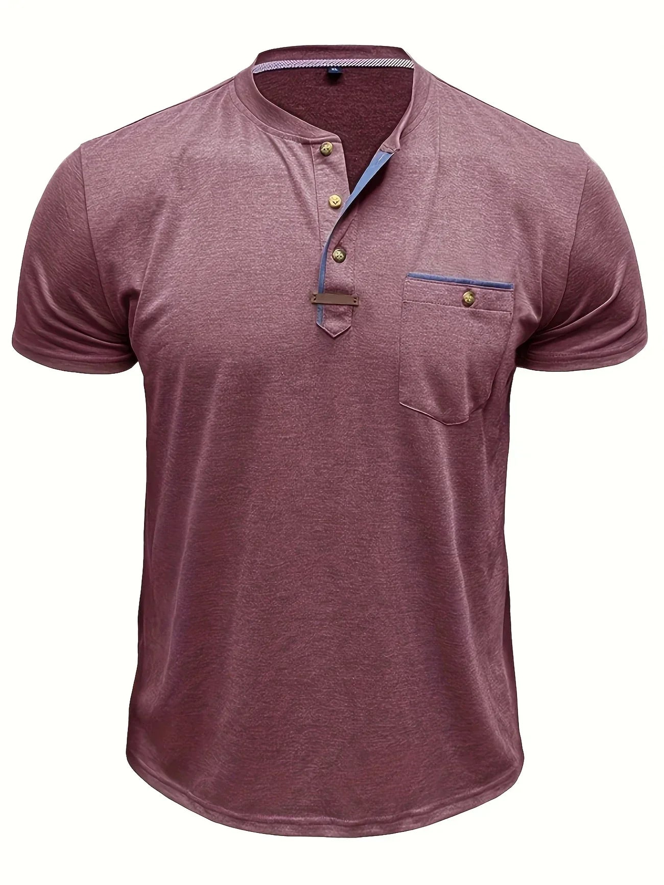 Saxon - Elegant Rund Hals T-shirt Med Lomme