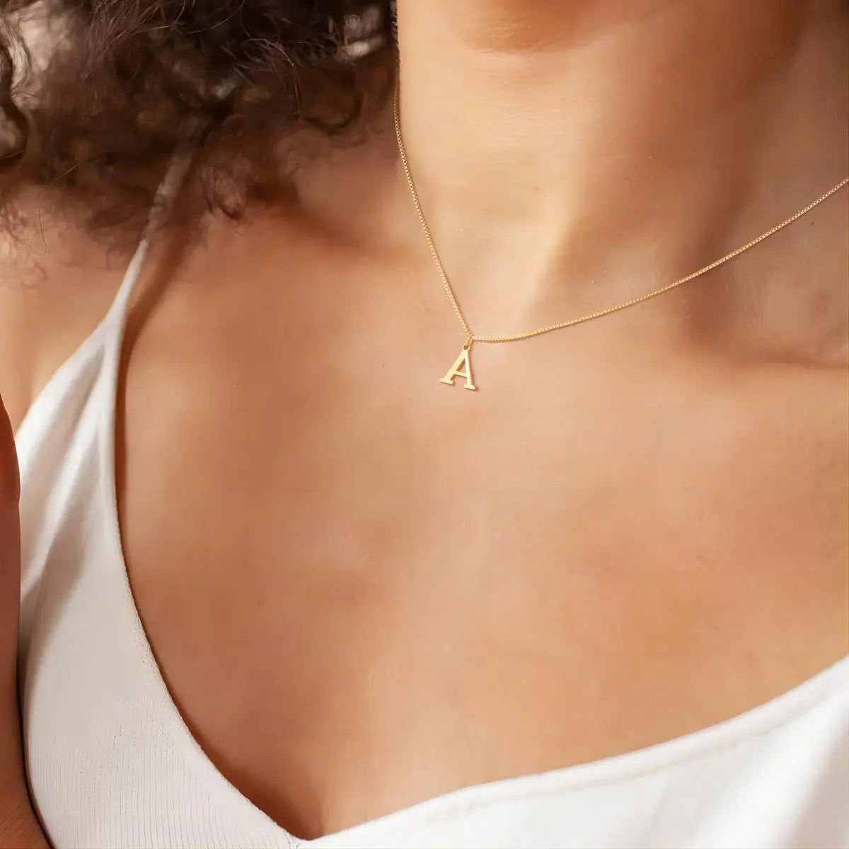 Halskæde med kærlighedsbrev-initialer | Guld 18k
