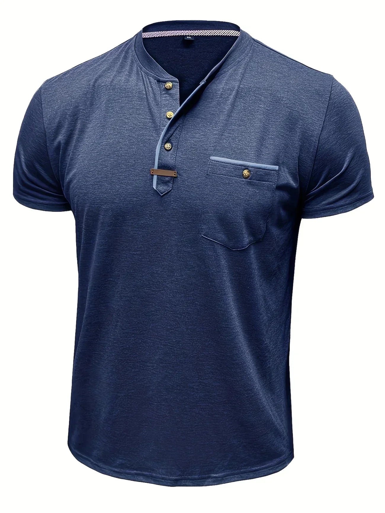 Saxon - Elegant Rund Hals T-shirt Med Lomme