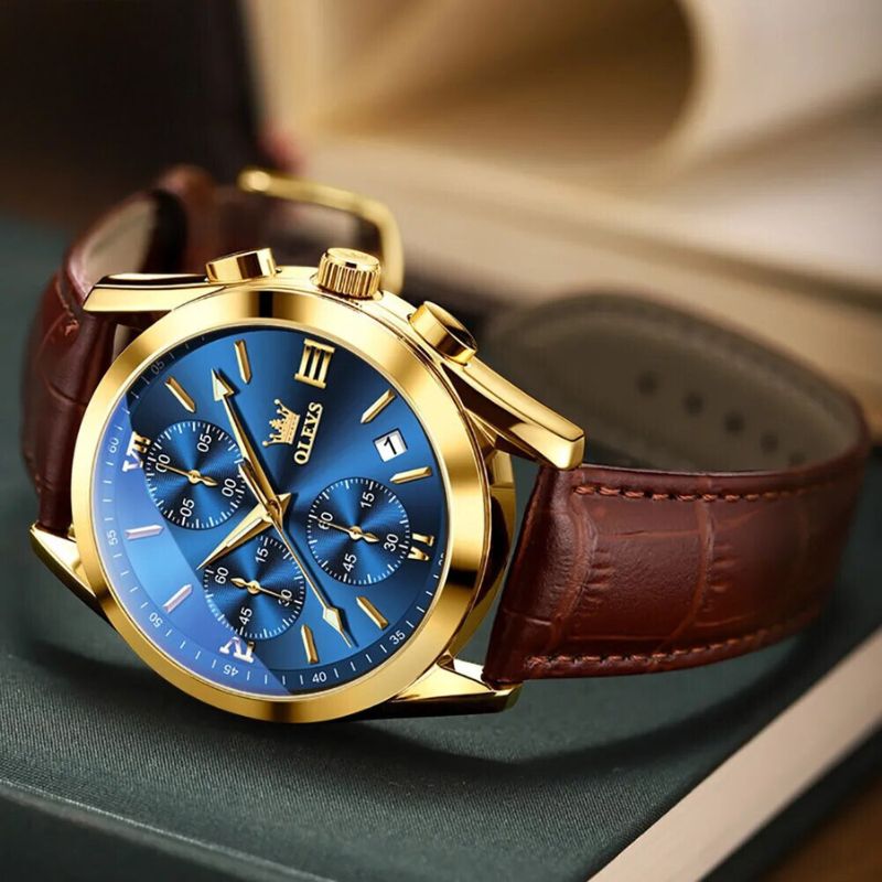 Kvarts Luminøs Chronograf Ur