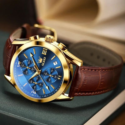 Kvarts Luminøs Chronograf Ur