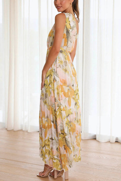 Glea™ | Trykt off-shoulder kjole