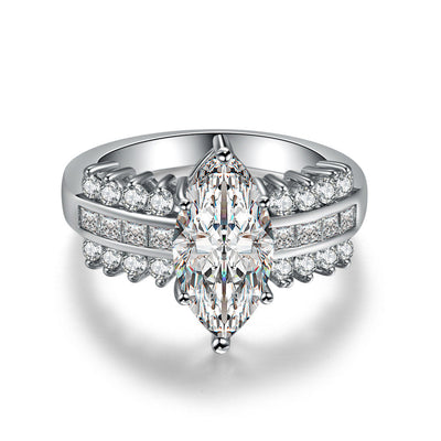 Odette Mercer Ring | Hvidguld