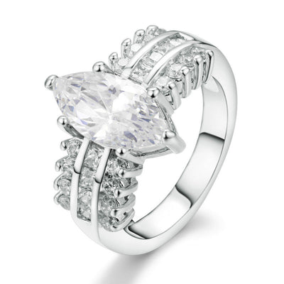 Odette Mercer Ring | Hvidguld