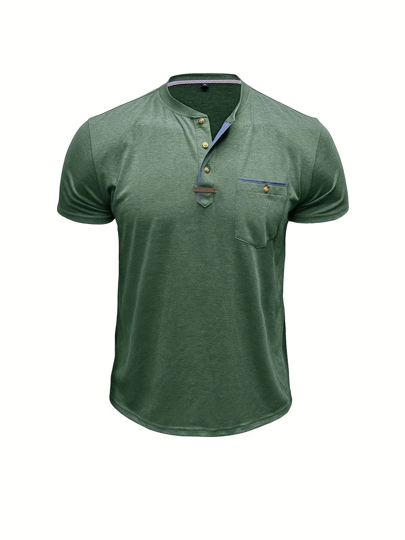 Saxon - Elegant Rund Hals T-shirt Med Lomme