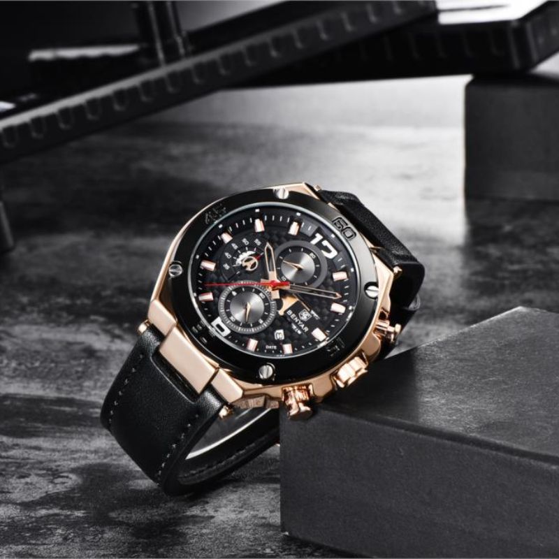 Kvarts Multifunktionel Sport Chronograph Ur